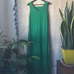 A/X Emerald Green Column Maxi